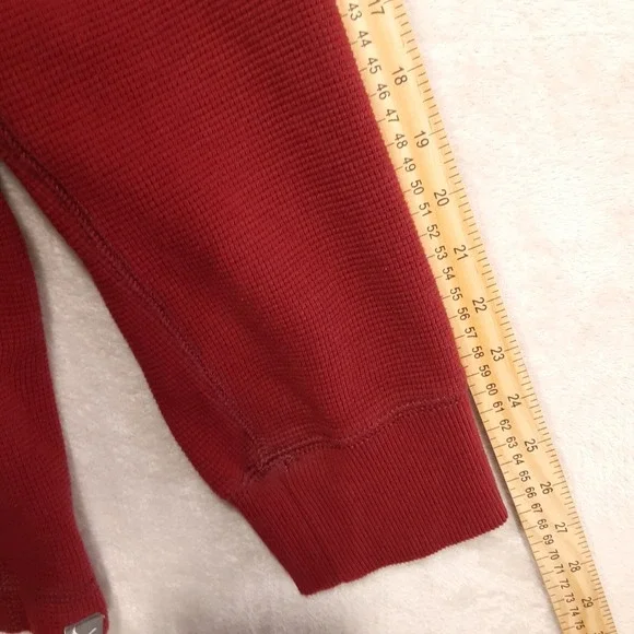 Eddie Bauer Outdoor Mens Henley Thermal Sweat Shirt Sz.Large/Burgundy/NWOT!! - Picture 10 of 10